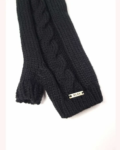 ساق دست کاموا طرح دو مارپیچ سیلکا