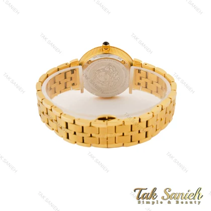 ساعت زنانه ورساجه طلایی صفحه سفید Versace-5407-L