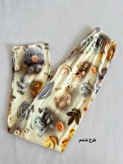شلوار مخمل عروسکی دخترونه و زنونه کد 749
