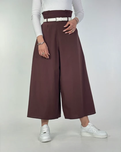 دامن شلواری کمر پیلی کد 170019