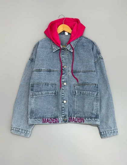 کت جین گلدوزی شده کد 2606