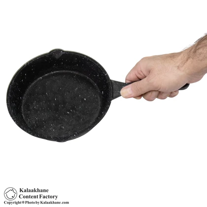 ماهیتابه تک دسته چدن سایز 16 پرانی کد 9010