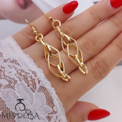 گوشواره طرح طلا مدل ثنا