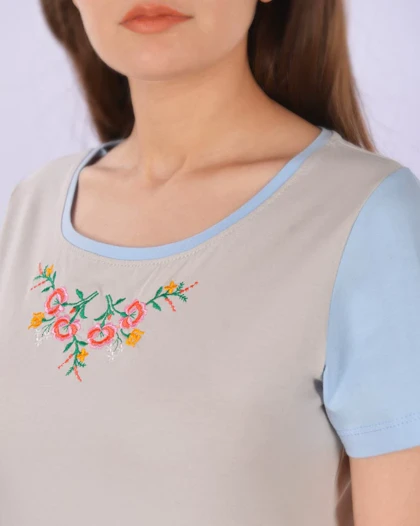 تیشرت و شلوار برمودا شکوفه زنانه