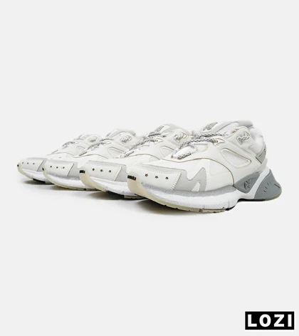 کفش کتانی سفید طوسی AMIRI Bone Runner