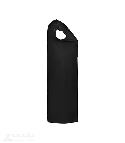 پیراهن راحتی نخ و دانتل Neev نیو مناسب شیردهی کد 4047 مشکی Black