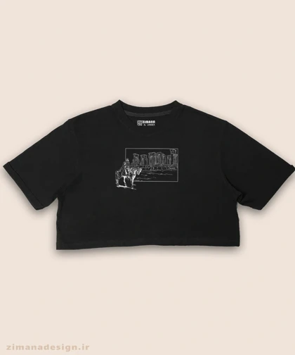 کراپ زنانه اصیل ایرانی طرح نگاه کوروش بزرگ