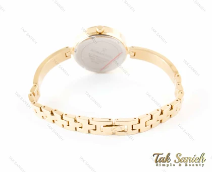 ساعت رومانسون زنانه نگین‌دار طلایی Romanson-3355-L