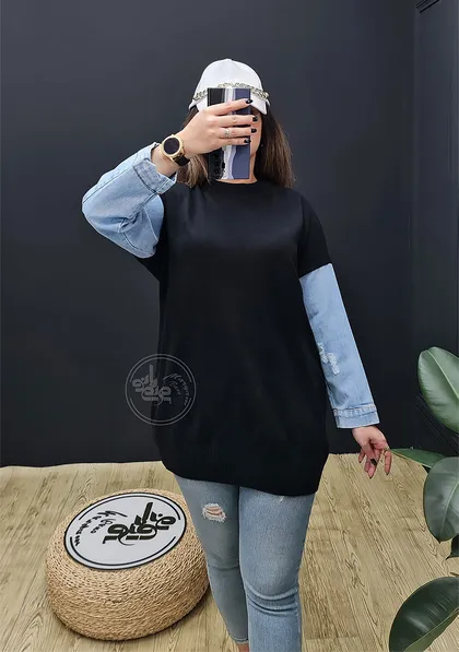 شومیز آستین جین