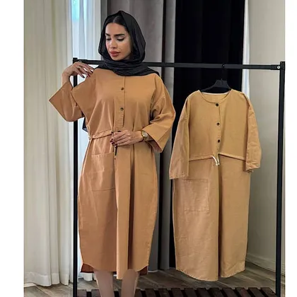 پیراهن بلند زنانه کمر گتدار