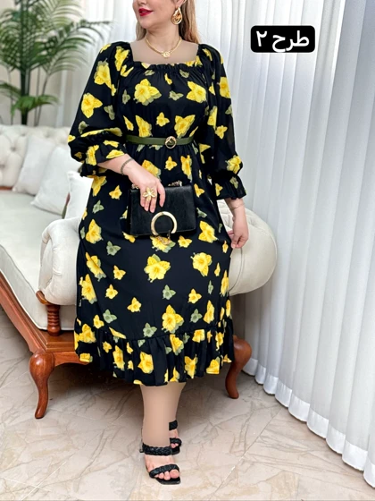 پیراهن کرپ حریر آرزو کد 1641