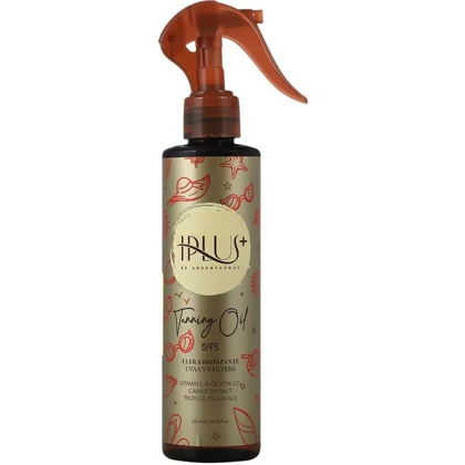 روغن آفتاب برنزه کننده آی پلاس عصاره بادام و SPF5