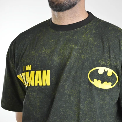 تیشرت اسپرت بتمن مدل SPL-4A0018 یشمی