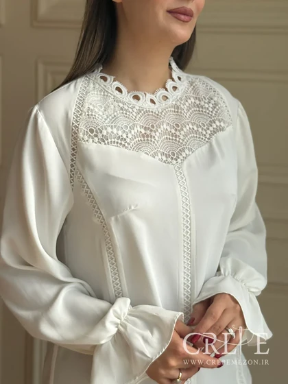 شومیز یقه گیپور