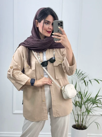 مانتو لینن پنبه نوازش