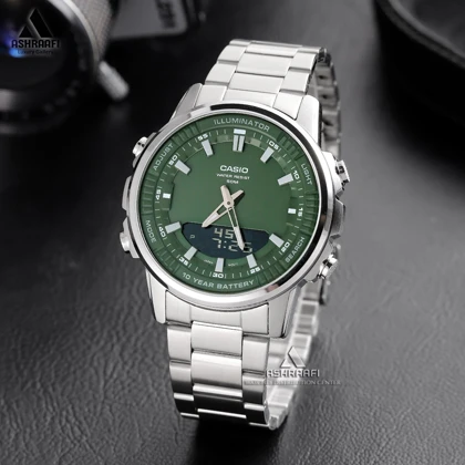 ساعت کاسیو صفحه سبز Casio AMW-880D-3AV
