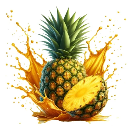 استیکر پارچه و لباس پاد آفرین مدل اناناس کد 3466