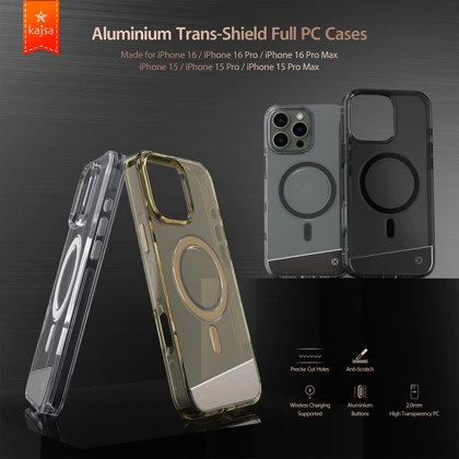 قاب شفاف مگ‌سیف آیفون 16 پرو کاجسا Trans-Shield