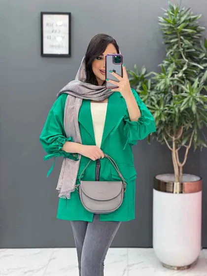 مانتو آستین گت سرجیب دوبل