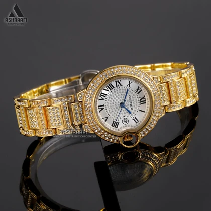 ساعت زنانه کارتیه Cartier Ballon Bleu Full Diamond-26