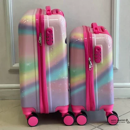 چمدان مسافرتی بچگانه طرح کرومی