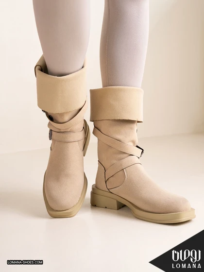 بوت بلند دکمه‌ای لومانا - کد 2664