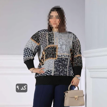 شومیز سایز بزرگ مدل پریسا