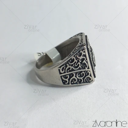 انگشتر مردانه کینگ نقره ای 30006