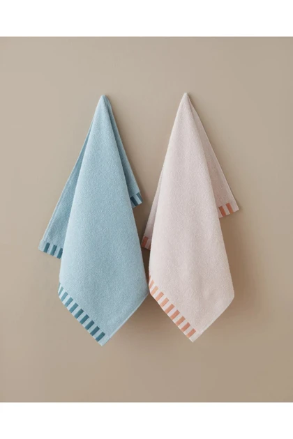 حوله دست English Home مدل Stripe Edge پنبه‌ای