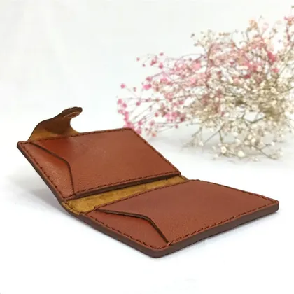 جاکارتی چرم طبیعی گاوی دکمه دار