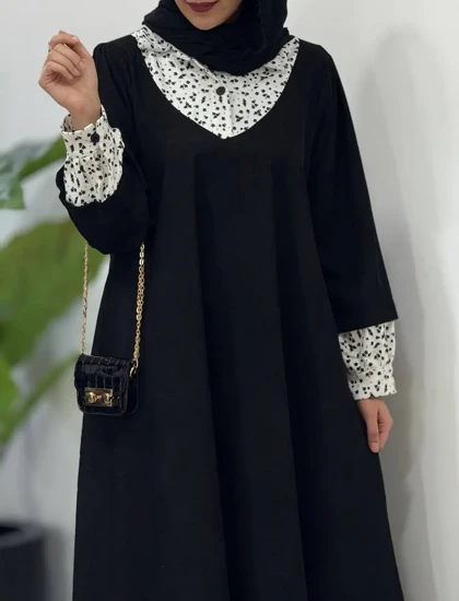 پیراهن مانتویی پاییزه نورین
