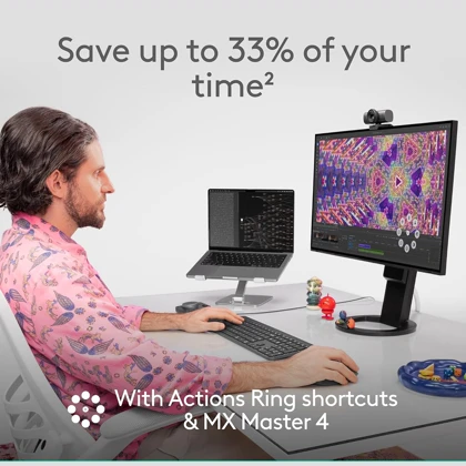 ماوس بی سیم لاجیتک مدل MX Master 4 شارژی با بازخورد لمسی