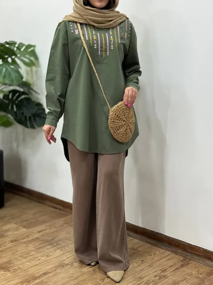 مانتو جلو گلدوزی رعنا 3