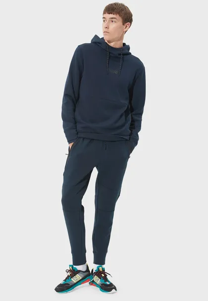 هودی مردانه امریکن ایگل سرمه ای - American Eagle Active 24/7 Hoodie Navy
