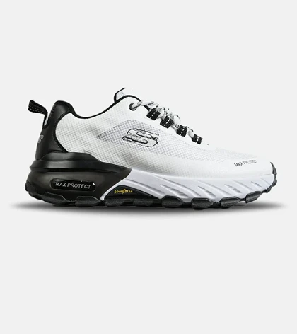 کفش کتانی طبی ورزشی سفید مشکی SKECHERS max protect مدل 8089