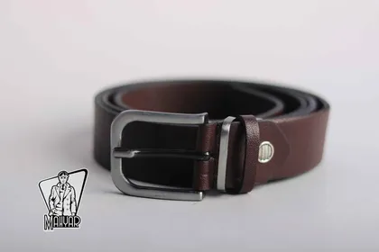 کمربند قهوه ای تیره MASSIMO DUTTI