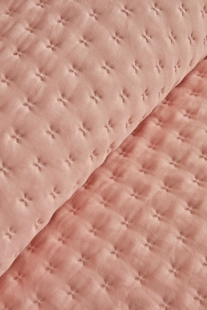 روتختی دو نفره Karaca Home مدل Breeze Soft پلی‌استر - گلبهی