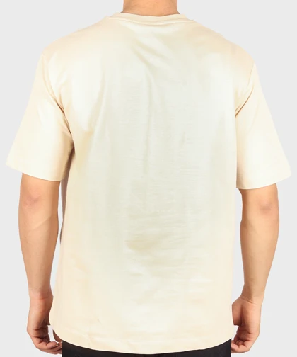تیشرت لش کرم روشن و ساده 8172