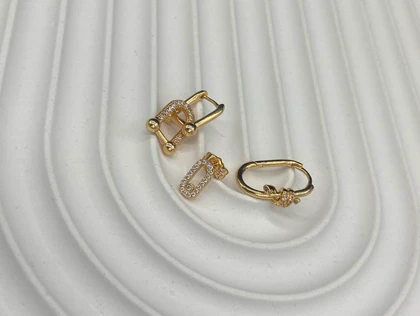 پک گوشواره نقره ای