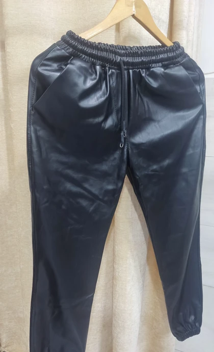 شلوار زنانه چرم دمپا گتدار