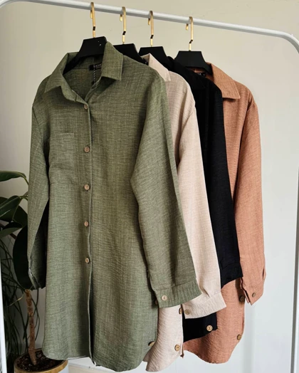 مانتو بغل دگمه دنیز