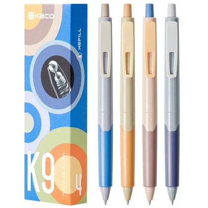 خودکار مشکی ژله ای کاکو Kaco مدل K9 نوک 0.5 میلی متری 4 عددی