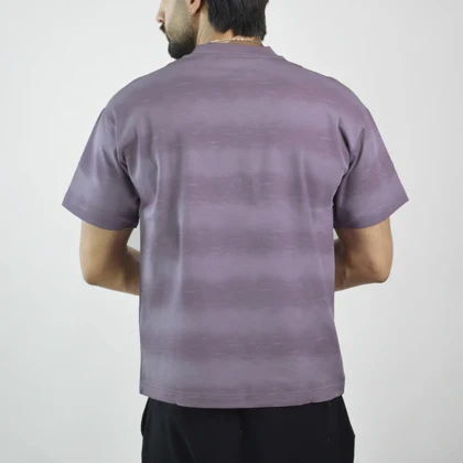 تیشرت باکسی اسپرت توبن هوم مدل X053 بنفش روشن