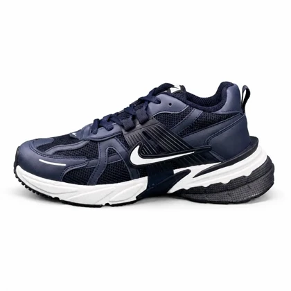 کفش کتانی مردانه بزرگ پا نایکی v2k رنگ سرمه ای Nike V2k