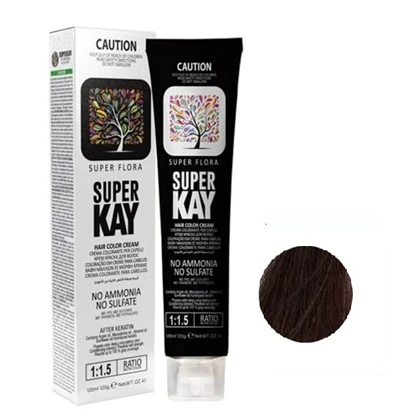 رنگ مو بدون آمونیاک سوپرکی رنگ شماره 3.0 Dark brown قهوه ای تیره 120 میل