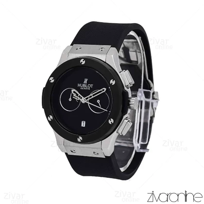 ساعت هابلوت مردانه کلاسیک فیوژن سیلور مشکی صفحه مهندسی 106785