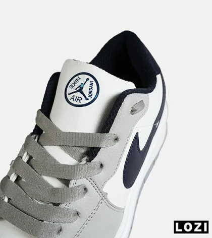 کفش مردانه و زنانه سفید طوسی سرمه ای NIKE AIR FORCE مدل 7811