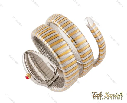 ساعت بولگاری ماری زنانه دورنگ طلایی نقره ای Bvlgari-3977-L