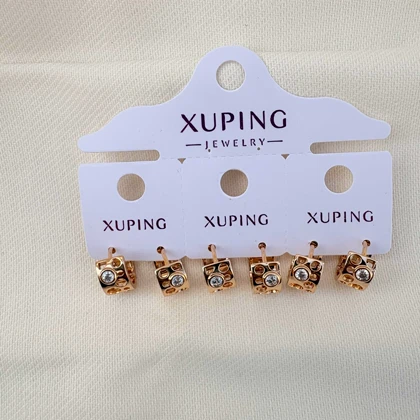 گوشواره کلیپسی نگین‌دار ژوپینگ