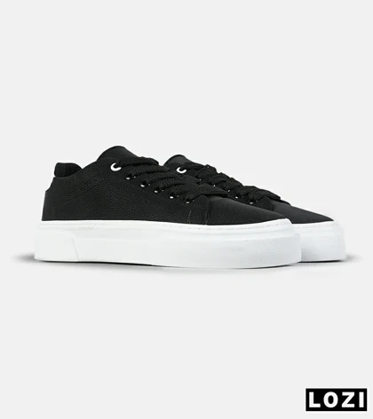 کفش کتانی مردانه مشکی BERSHKA مدل 7670